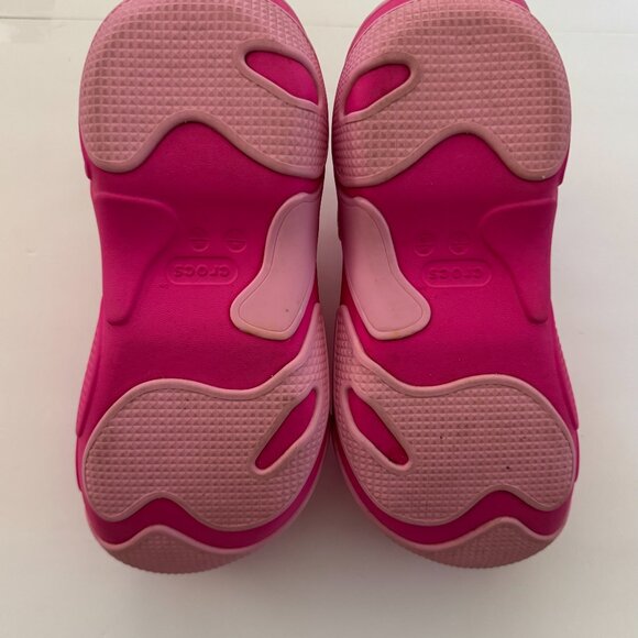 CROCS Unisex Adult Pink Bubble Crush Platform Clog - Picture 5 of 5